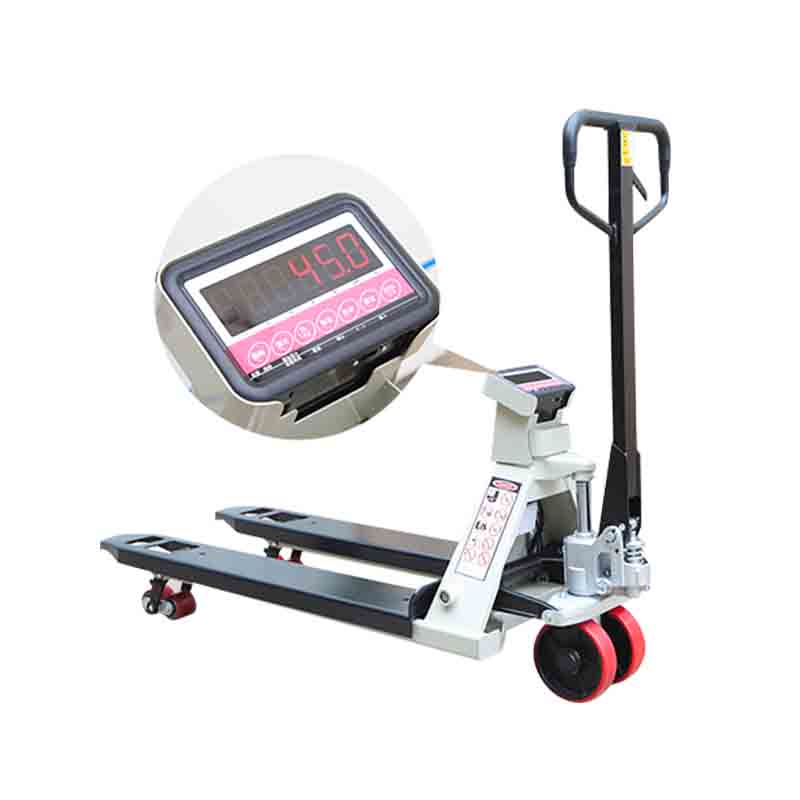 Trak Palet Hidraulik Tangan 3 Tan Dengan Skala Berat